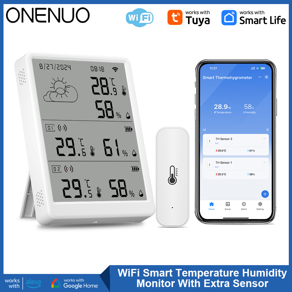 Weather Station Indoor - Stacja pogodowa Tuya WiFi Czujnik temperatury