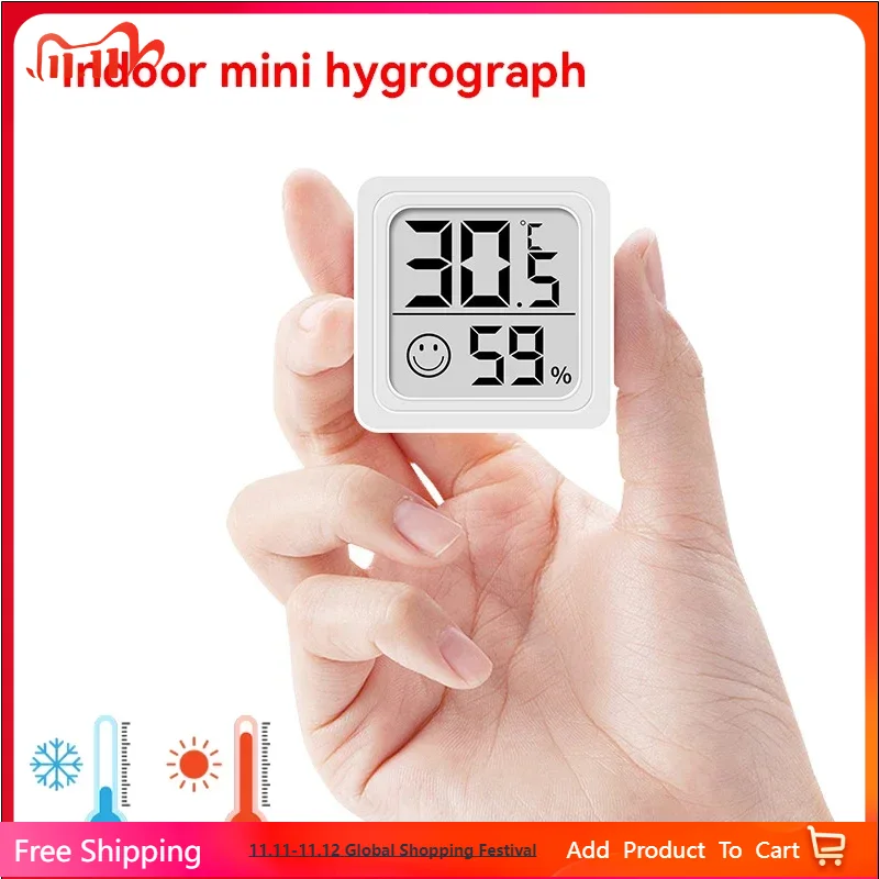 Weather Station Indoor - Nowy Mini Termometr Higrometr Cyfrowy LCD