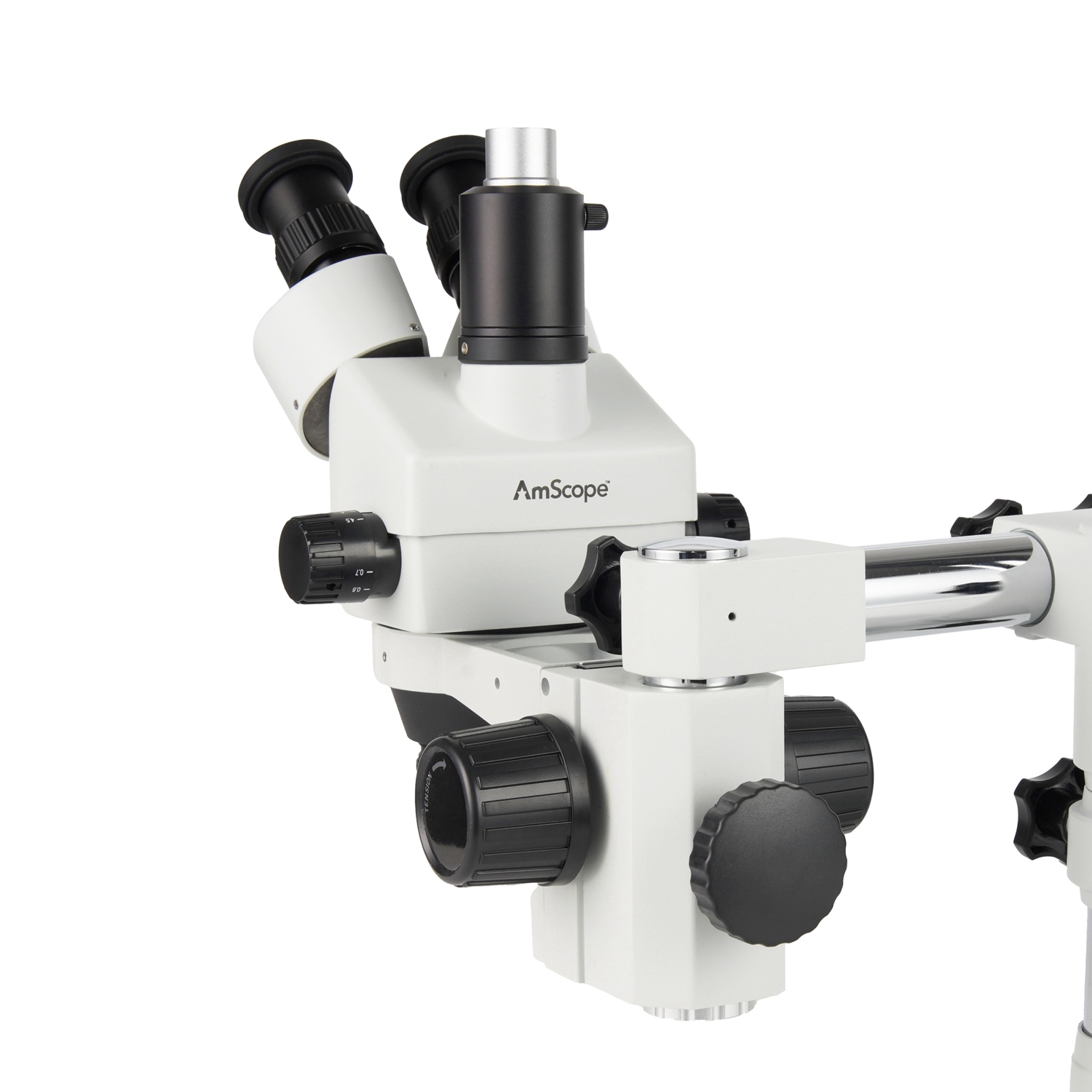 Amscope Microscope Stereo 7X-45X - Głowica mikroskopu stereoskopowego trójokularowego z zoomem