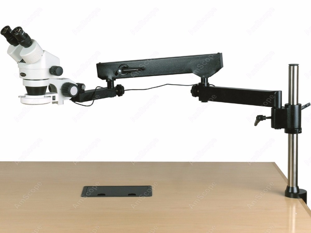 Amscope Microscope Stereo 7X-45X - Mikroskop stereoskopowy AmScope z zoomem 7X-45X+,